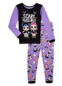 NWT 4 Glow in dark LOL dolls scary fabulous halloween pajamas disney skeletons - Picture 1 of 5