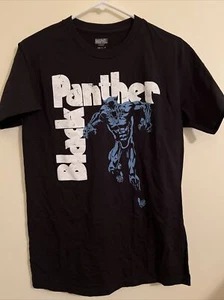 Marvel Black Panther T-Shirt Black Blue Mens Size S Short Sleeve Graphic Tee - Picture 1 of 2