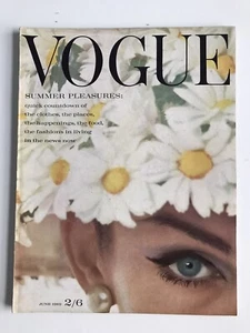 British VOGUE Magazine June 1962, Jean Shrimpton First Cover! Iconic Issue! - Picture 1 of 8