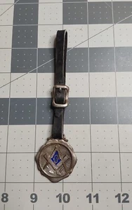 Watch Fob Masonic Freemason Compass Trowel - Picture 1 of 2