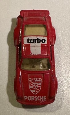 1978 MATCHBOX LESNEY SUPERFAST No 3 ~ RED PORSCHE 911 TURBO UK VINTAGE TOY CAR - Image 1 of 4