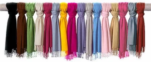 Trendy Highest Quality Scarf Plain 100% Viscose Pashmina Scarves Wrap Stole UK - Picture 1 of 8