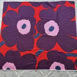 Marimekko Unikko Waffle Fabric Remnant Rare 80×88cm - Picture 1 of 5