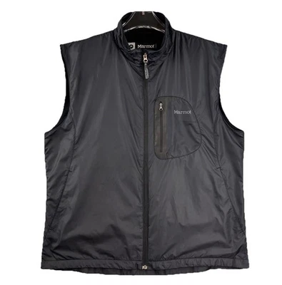 Chaleco Marmot Para Hombres XL Softshell Negro Cremallera Completa Senderismo Aire Libre Gorpcore Trail Pack Foto 1 de 4