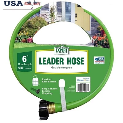 Heavy Duty 5/8in x 6ft Leader Hose Kink Free Durable Watering Accessory New - Image 1 of 4