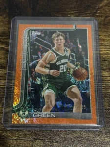 Baloncesto Topps 2025-26 A.J. AJ Green #57 Naranja 20/25 Bucks - Jersey Match - Imagen 1 de 3