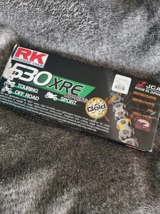 Rk 530XRE XW- Ring Motorcycle Chain Gold 120L - Picture 1 of 4