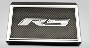 Fuse Box Cover White Carbon Fiber "RS" CF Top Plate fits 16-21 Camaro [Polished] - Picture 1 of 2