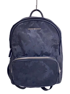 EMPORIO ARMANI Backpack Rucksack Nylon Black Camouflage Used - Picture 1 of 8