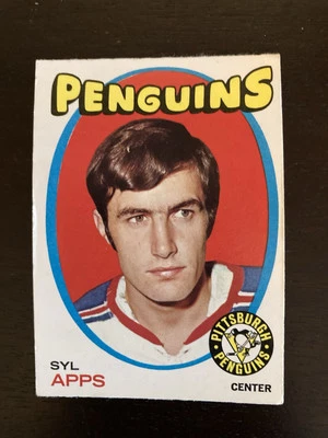 1971-72 O-Pee-Chee #77 Syl Apps RC EXMT Pittsburgh Penguins - Image 1 of 2