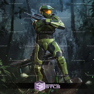Master Chief Forest Halo! 3D Druck 16k Qualität! Custom! Bemalt oder unbemalt! - Bild 1 von 11