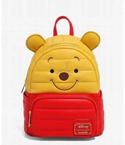 Neu mit Etikett Loungefly Disney Winnie Puuh gefütterter figürlicher Mini-Rucksack Pooh Bär - Bild 1 von 4