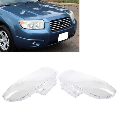 2x Headlight Lens Cover Headlamp Shell Fit Subaru Forester 2006-2008 Transparen - Image 1 of 4
