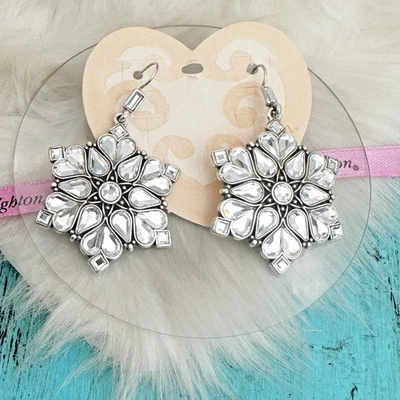 Pendientes colgantes Brighton Maharani estrella de cristal maya placa de plata poste nuevos con etiquetas Foto 1 de 4