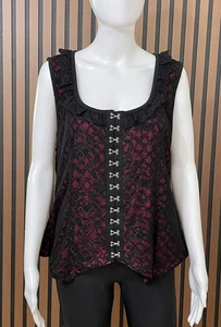 Camiseta sin mangas de poliéster Hot Topic Monster High Draculaura para mujer 1 grunge emo gótico - Imagen 1 de 9