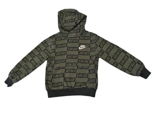 Boys Nike Hooded Sweatshirt Just Do It Green Size 4-5T - Picture 1 of 6