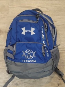 Under Armour Storm Blue Laptop Backpack Gym School  - Picture 1 of 11