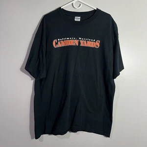 MLB Baltimore Orioles Camden Yards Baseball Black Short Sleeve T-Shirt Mens XL - Picture 1 of 4