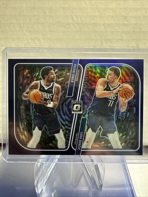 ✨2023-24 Panini Donruss Optic Illusions Purple Kyrie Irving Luka Doncic #4 - Image 1 of 2