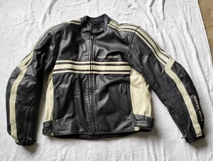 Frank Thomas Goodwood Café Racer Mens Motorcycle Leather Jacket UK 42 Medium - Picture 1 of 12