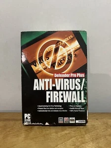 Defender Pro Plus Anti Virus / Firewall PC CD ROM Complete In Small Box - Picture 1 of 13