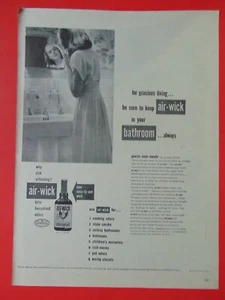 1947 Air-Wick uccide gli odori della casa tieni in bagno sempre stampa annuncio - Foto 1 di 1