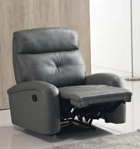 Leder Fernsehsessel manuell, Relaxkomfort mit klassischer Optik, 5130-1-0326  - Bild 1 von 12