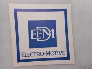 Vintage EMD Electro Motive Locomotive 6 1/2" Decal  - Picture 1 of 3