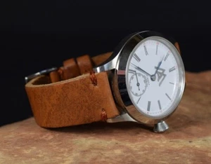 MA WATCH STRAP 22 20 18 MM SIMPLEX RUSSET BROWN III LEATHER BAND FITS SEIKO ETC - Picture 1 of 12