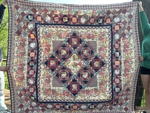 J. Clayton International Quilt Floral Patchwork - Queen Size - selten mit Schein! - Bild 1 von 9