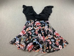 Blooming Jelly 1 pieza Traje de baño Vestido de baño para mujer L Negro Floral Volantes Malla Falda - Imagen 1 de 13