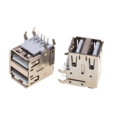 10Pcs USB Type A Female Solder Connector PCB Socket USB-A type 90 Degrees 4pins - Image 1 of 2