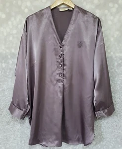 Vintage Victorias Secret Nachthemd Damen Med / Large Gold Label 90er Lavendel - Bild 1 von 12