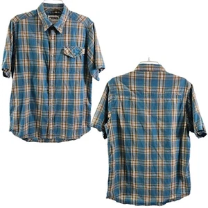 Mountain Khakis blau kariertes kurzärmliges Button Down Herrenhemd - Größe M - Bild 1 von 19