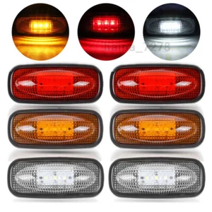 LED Waterproof Side Marker Light Truck Trailer RV Clearance Lamp Amber Red White - Picture 1 of 24