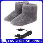 Men Electric Heating Boot Plush Winter Warm USB Foot Warmer Shoes (39-43)