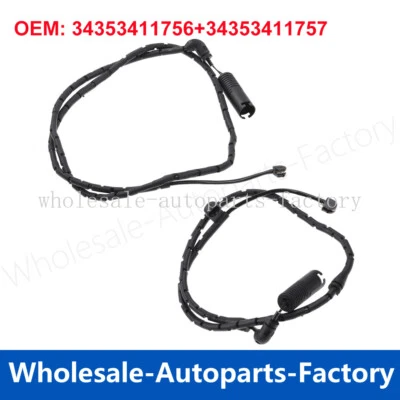 Set of 2PCS Front+Rear Disc Brake Pad Wear Sensor Indicator For BMW E83 X3 2.5si - Image 1 of 3