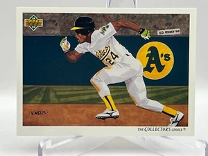 1991 Upper Deck Collector's Choice Baseball Checklist Card #90 Rickey Henderson - Picture 1 of 8