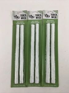 3 2-packs new TIKI Brand Torch Wicks 9" inch 6 total WICKS sealed - Picture 1 of 2