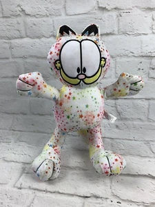 Garfield die Katze Plüschtier weiß mit Regenbogensternen Stofftier Puppe Spielzeug von PAWS - Bild 1 von 7