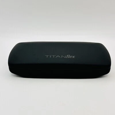 Eschenbach Etui Brillenetui Brillen Sonnenbrillen titanflex Logo schwarz NEU - Bild 1 von 4