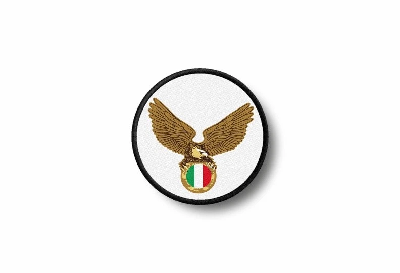 Patch toppe toppa termoadesiva stampado biker moto aquila bandiera italia