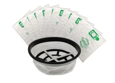 SPARES-NETWORK 10 bolsas de vacío y filtro de tela de 12" para Numatic Henry Hetty George James Hoover