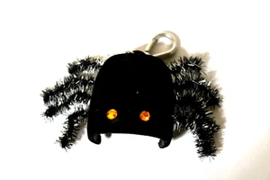 Bath & Body Works Halloween nero RAGNO portachiavi tasca * vassoio NUOVO - Foto 1 di 4