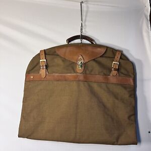 Pegasus Heavy Canvas and Leather Garment Suit Travel Carryon Bag. Made in USA