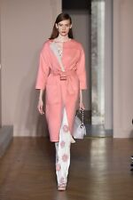 New Agnona pink oatmeal double-faced cashmere  wrap coat I40 RRP £3120