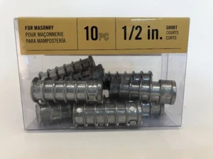 Blue Hawk 1/2" masonry lag shields 10pc #7562 - Picture 1 of 3