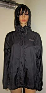 Kathmandu NGX Black Hooded Rain Jacket Size 14 Zip Pockets - Picture 1 of 13