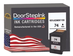 Cartuchos de tinta compatibles DoorStepInk para HP 74 negro-EE. UU. - Imagen 1 de 6