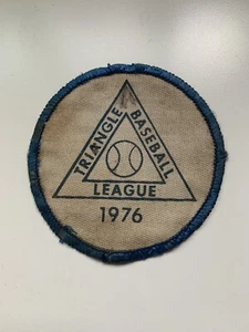 *VINTAGE* 1976 Triangle Baseball League 3” Patch Youth Little League - Picture 1 of 3